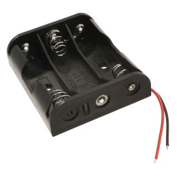 1 pcs : BC3AAW - BATT HOLDER AA 3 CELL 6' LEADS