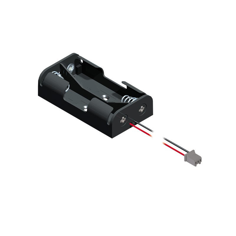 1 pcs : 2463CN - BATT HOLDER AA 2 CELL WIRE LEADS