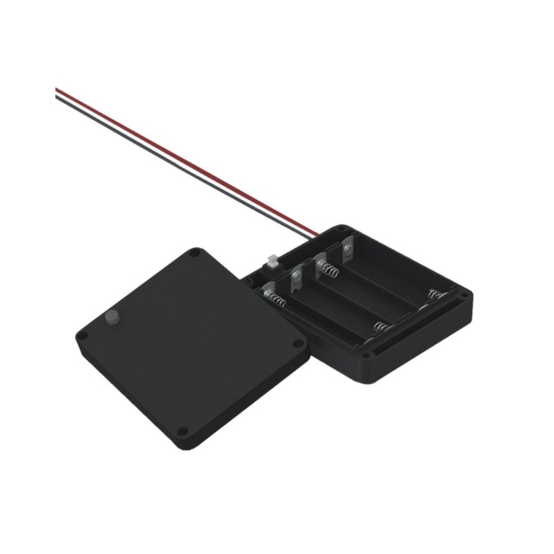 1 pcs : 2440 - BATT HOLDER AA 4 CELL 6' LEADS