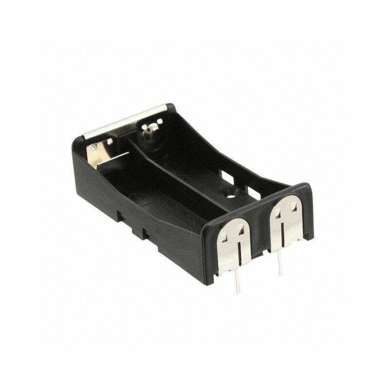 1 pcs : BA2AAPC-UL94V-0 - BATTERY HOLDER AA 2 CELL PC PIN