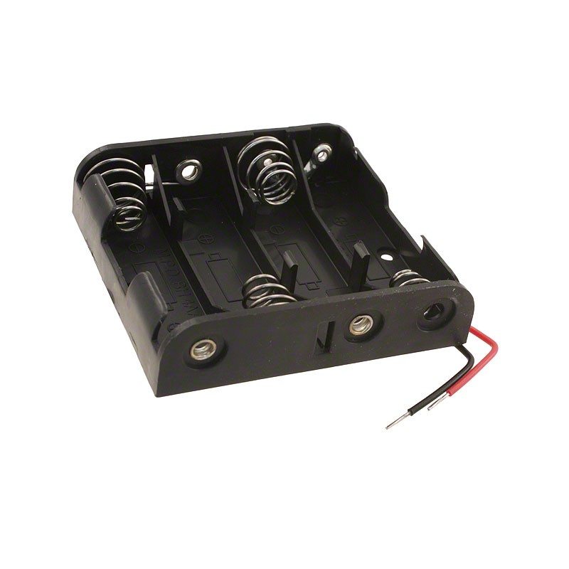1 pcs : BH4AAW - BATT HOLDER AA 4 CELL 6' LEADS