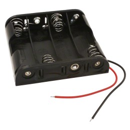 1 pcs : BC4AAW - BATT HOLDER AA 4 CELL 6' LEADS