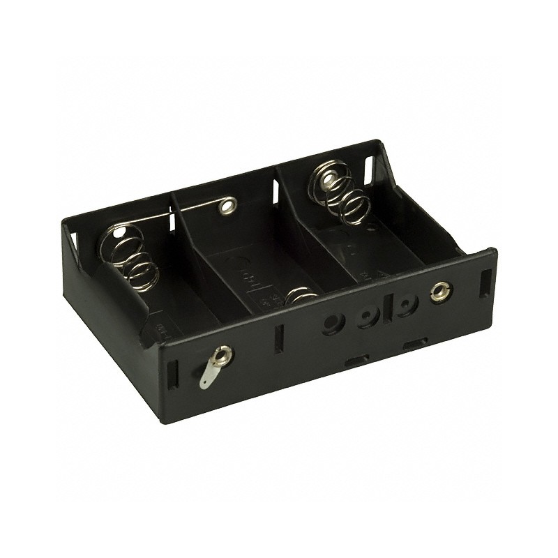 1 pcs : BH3DL - BATT HOLDER D 3 CELL SOLDER LUG