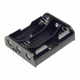 1 pcs : BC3AAPC - BATTERY HOLDER AA 3 CELL PC PIN