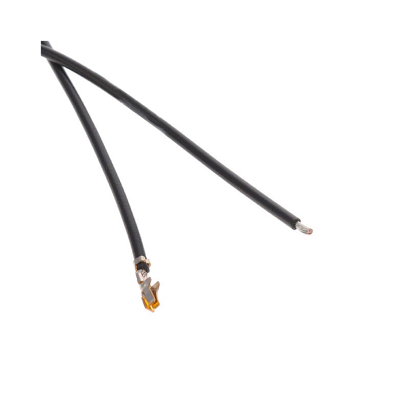 10 pcs : H3BXG-10108-B2 - SINGLE END JUMPER 8' 22AWG BLACK