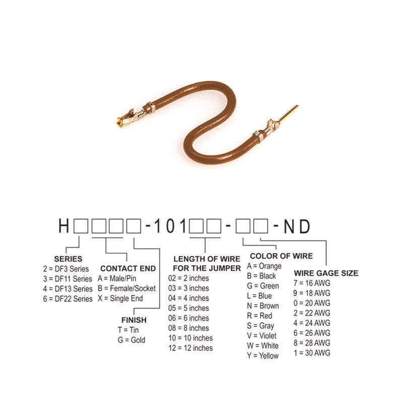 10 pcs : H3ABG-10102-N4 - JUMPER-H1507TR/A2015N/H1505TR 2'