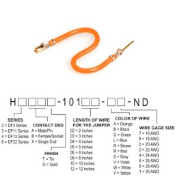 10 pcs : H3ABG-10105-A4 - JUMPER-H1507TR/A2015A/H1505TR 5'