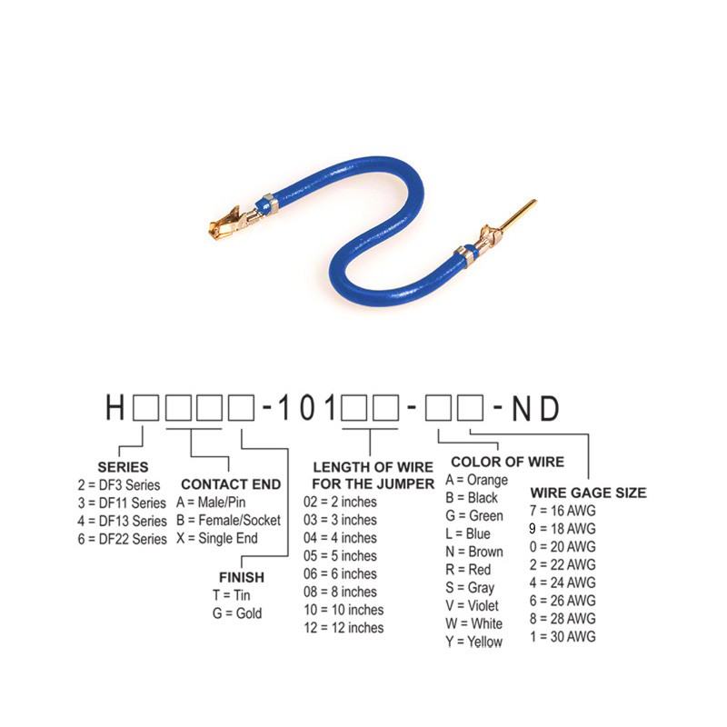 10 pcs : H3ABG-10106-L4 - JUMPER-H1507TR/A2015L/H1505TR 6'