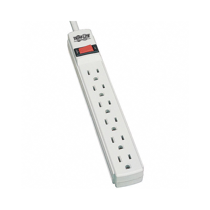 1 pcs : TLP602 - SURGE SUPPRESSOR 6 OUT 2' CORD