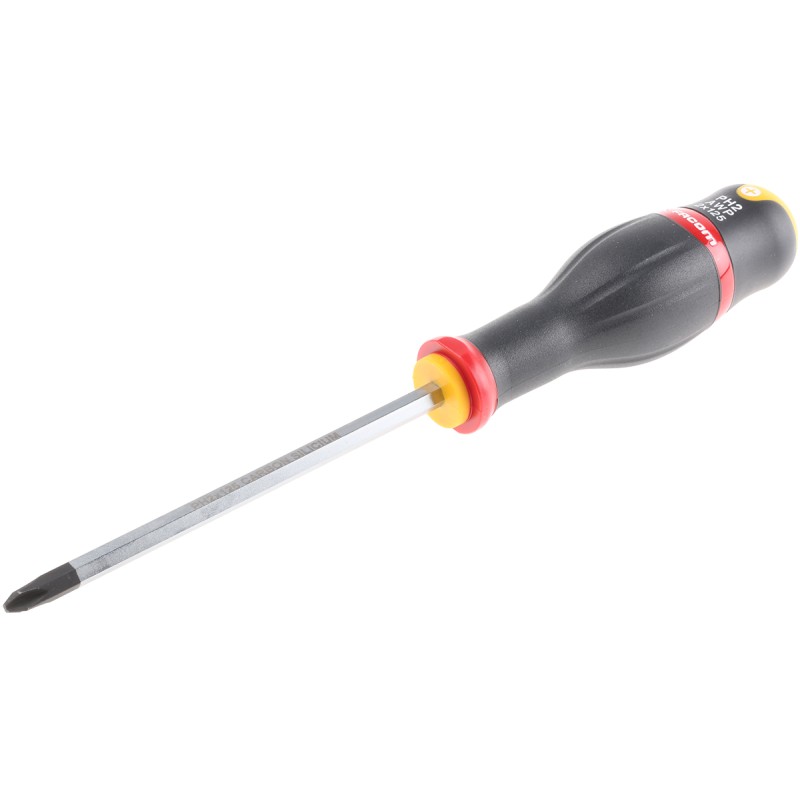 1 pcs - Facom Phillips Screwdriver, PH2 Tip, 125 mm Blade, 245 mm Overall