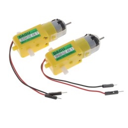 1 pcs : ROB-13302 - GEARMOTOR 140 RPM 4.5V QTY 2