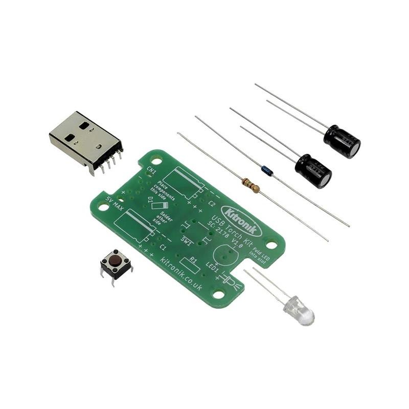 1 pcs : 2178 - KITRONIK USB RECHARGEABLE TORCH