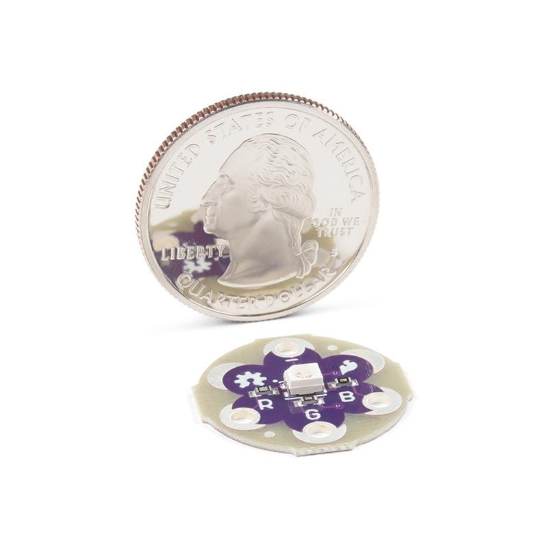 1 pcs : DEV-13735 - LILYPAD RGB LED