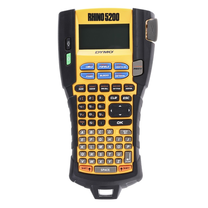 1 pcs - Dymo Rhino 5200 Handheld Label Printer, 19mm Max Label Width, UK Plug