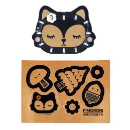 1 pcs : PIM314 - BEARABLES FOX LED BADGE