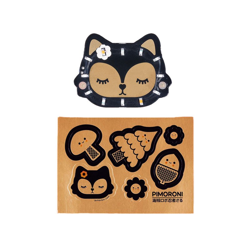 1 pcs : PIM314 - BEARABLES FOX LED BADGE