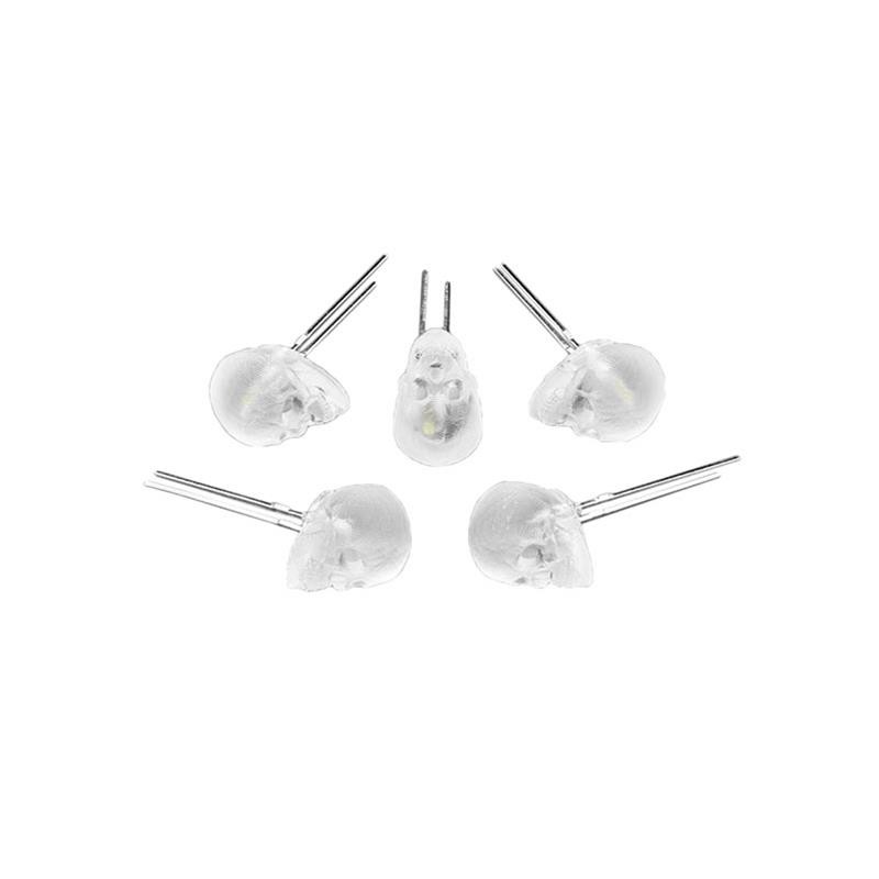 1 pcs : 5429 - LED COOL WHITE 8000K SKULL SHAPE