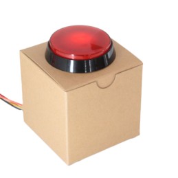 1 pcs : BRB-0001 - BIG RED ARCADE BUTTON KIT, 60MM
