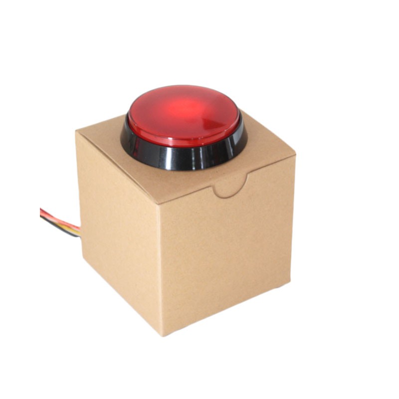 1 pcs : BRB-0001 - BIG RED ARCADE BUTTON KIT, 60MM