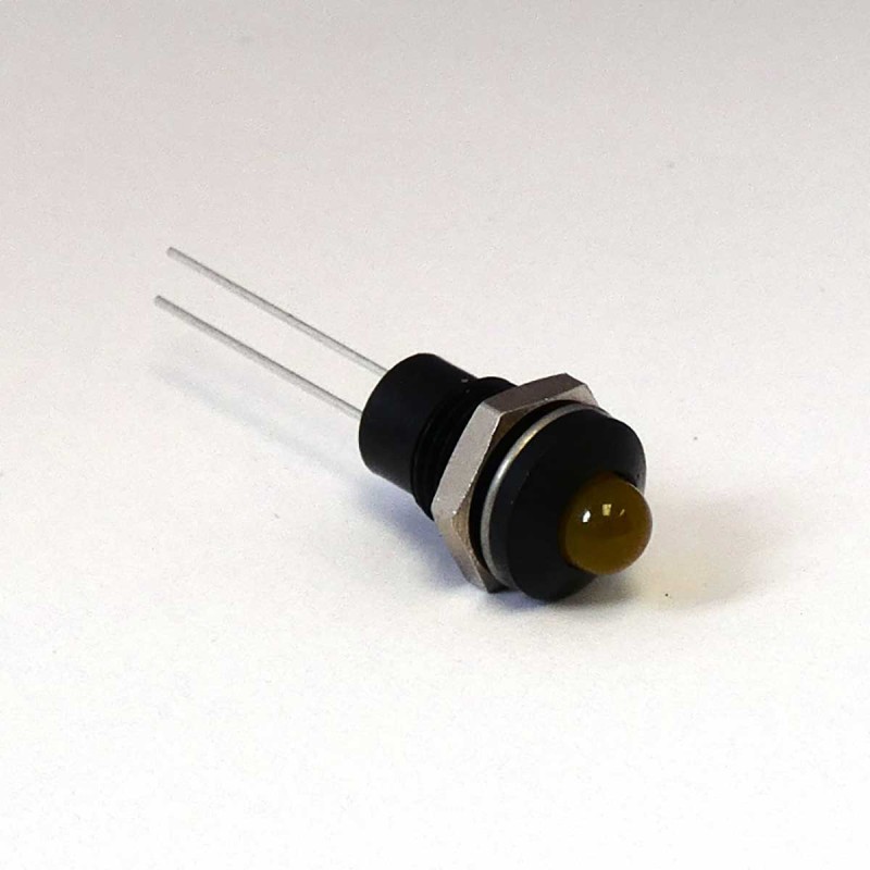 1 pcs - CML Innovative Technologies 1904X00X Series Yellow Panel Mount Indicator, 2.1V, 8mm Mounting Hole Size