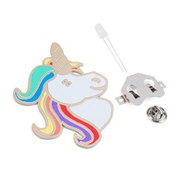 1 pcs : KIT-14639 - UNIGEEK - UNICORN SOLDERING BADG