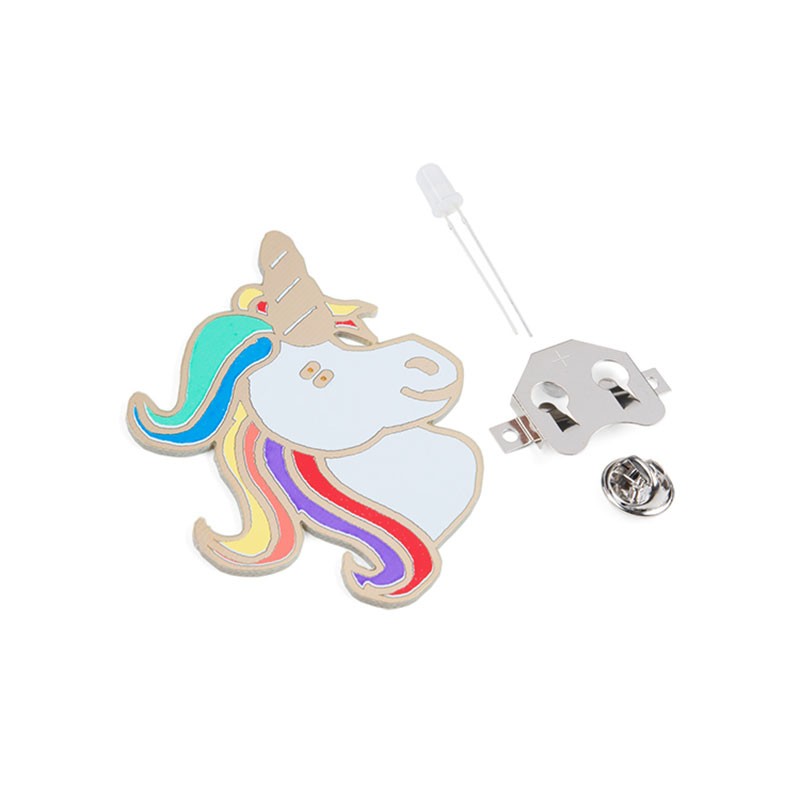 1 pcs : KIT-14639 - UNIGEEK - UNICORN SOLDERING BADG