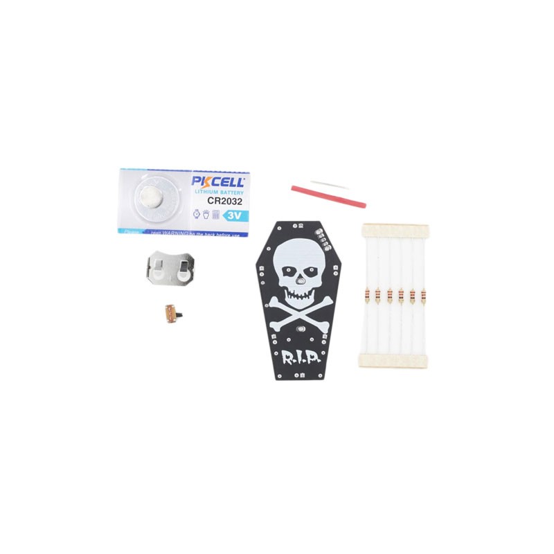 1 pcs : SPC-0001 - Spooky Coffin solder kit