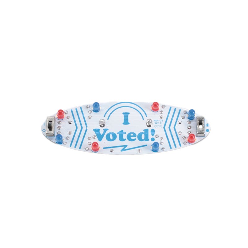 1 pcs : IVT-0001 - I VOTED BLINKY BADGE SOLDER KIT
