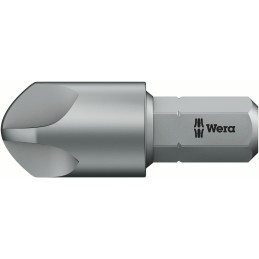 1 pcs - Wera Torq-Set Screwdriver Bit, TQ1/4' Tip, 1/4 in Drive, Hexagon Drive, 25 mm Overall