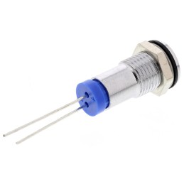 1 pcs - RS PRO Blue Panel Mount Indicator, 2V dc, 8mm Mounting Hole Size, IP67