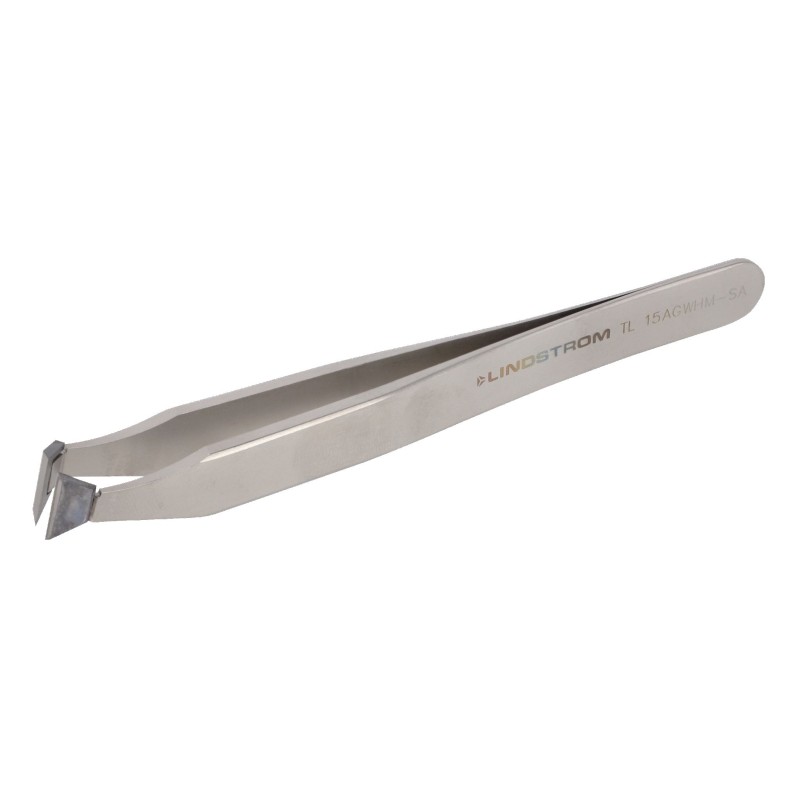 1 pcs - Lindstrom 115 mm, Tungsten, Angle, Tweezer