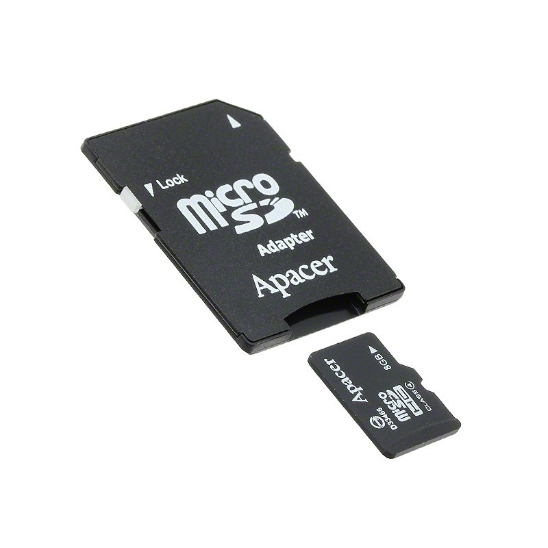 1 pcs : AP8GMCSH4-B - MEMORY CARD MICROSD 8GB CLASS 4