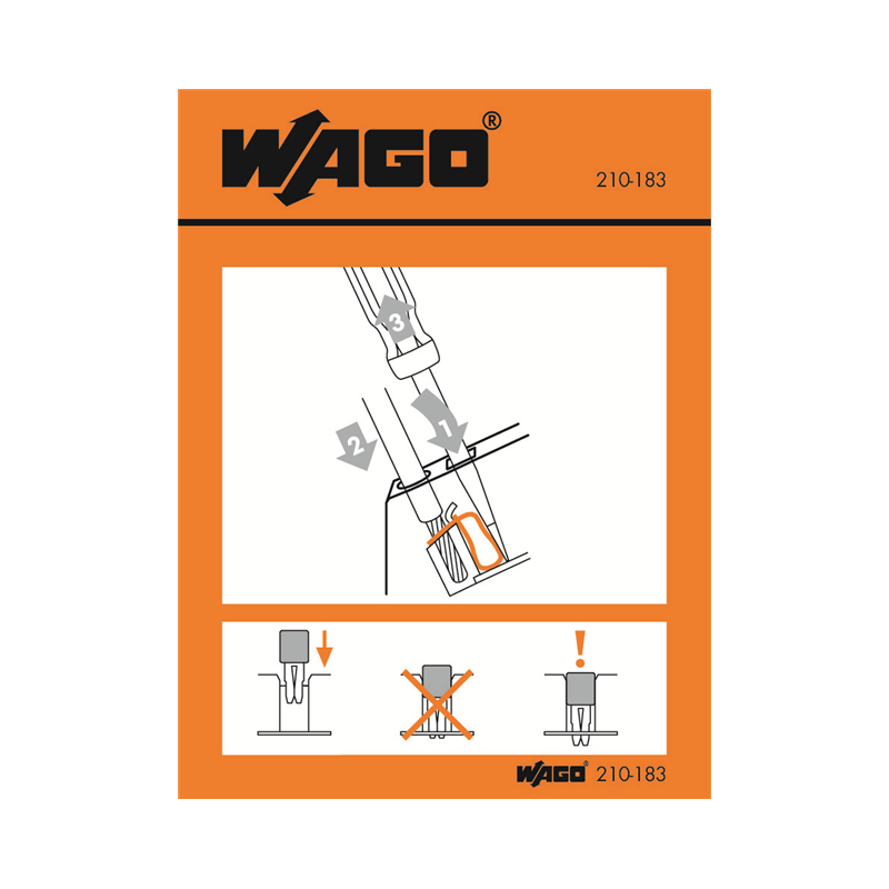 1 pcs : 210-183 - STICKERS FOR OPERATING INSTRUCTI