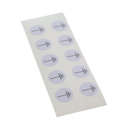 1 pcs : LKZ12B3 - LABEL ID/RATINGS 0.49'DIA BK/WHT