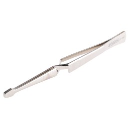 1 pcs - Bernstein 160 mm, Nickel Plated Steel, Serrated, Tweezers