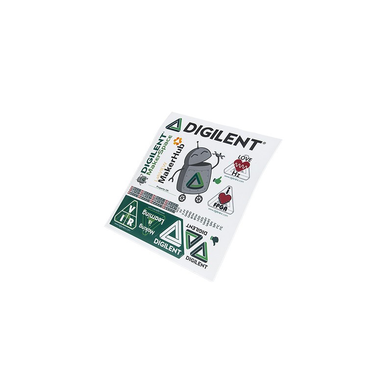 1 pcs : 540-021 - DIGILENT STICKER SHEET