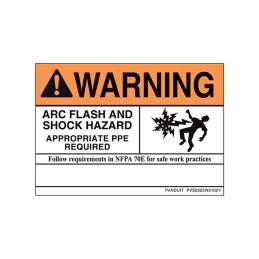 1 pcs : PVS0305W2102Y - SIGN ELECTRL WARN 5'X3.5' BLK/OR