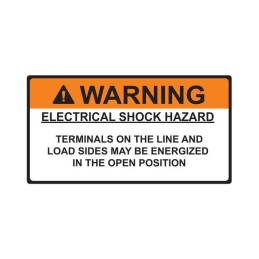 1 pcs : 596-00893 - SOLAR LABEL, 2017 CODE, WARNING