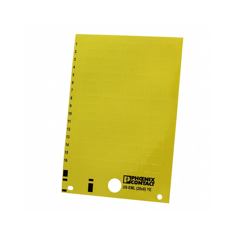 1 pcs : 0800460 - LABEL ID/RATINGS 0.79'X0.31' YLL