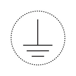 1 pcs : PESS-B-ES - LABEL ID RATING 0.63'DIA BLK/WHT