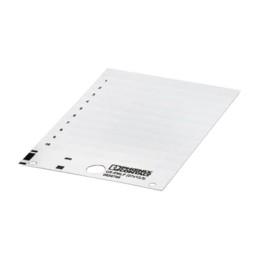 1 pcs : 0828798 - PLASTIC LABEL CARD WHITE UNLABEL