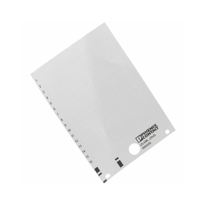 1 pcs : 0800458 - LABEL CARD 20 X 8 WHITE