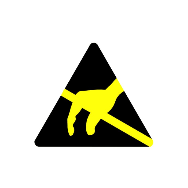 1 pcs : PESW-AA-11Y - LBL ESD WARN 0.3' BLK/YL 180PC