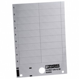 1 pcs : 0828902 - LABEL CARD SILVER