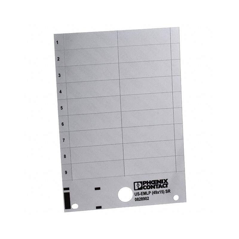 1 pcs : 0828902 - LABEL CARD SILVER