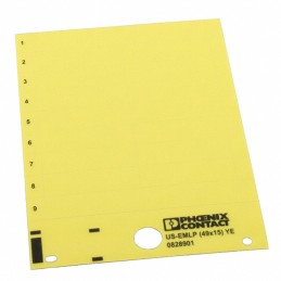 1 pcs : 0828901 - LABEL CARD YELLOW