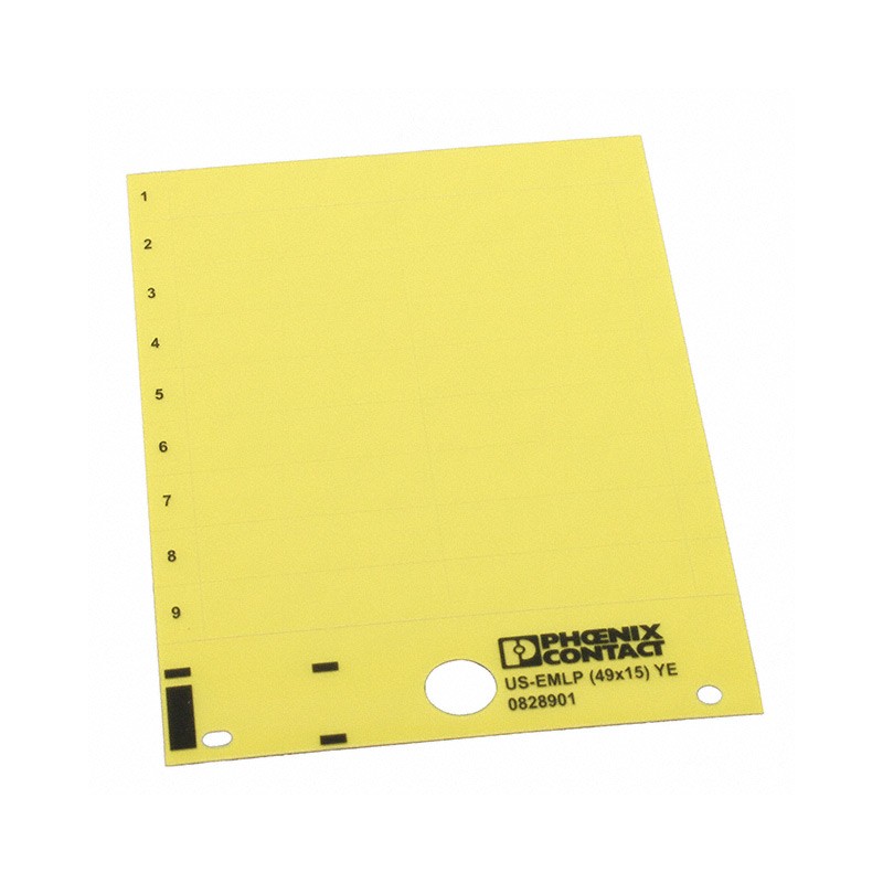 1 pcs : 0828901 - LABEL CARD YELLOW
