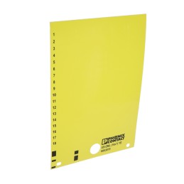 1 pcs : 0803819 - LABEL CARD YELLOW UNLABELED CAN