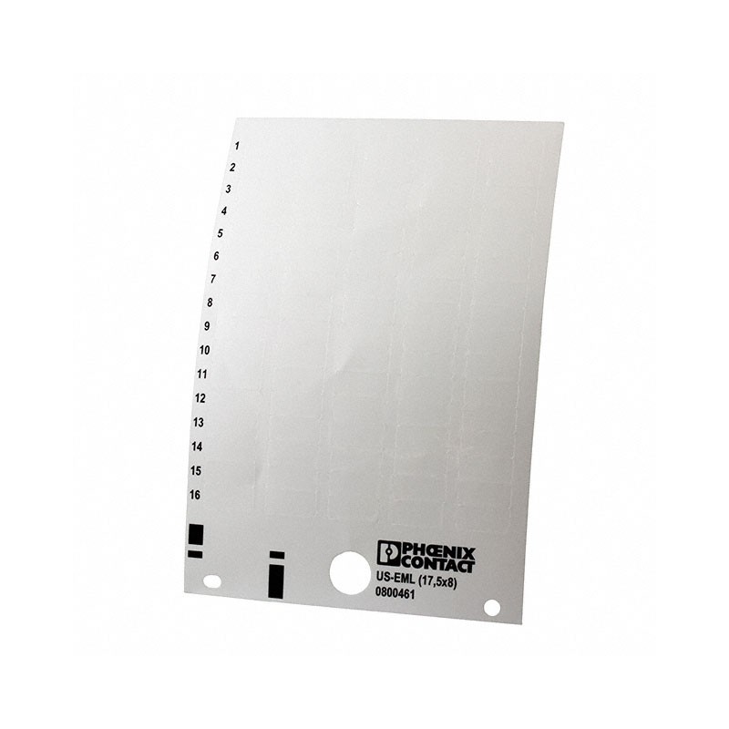 1 pcs : 0800461 - LABEL ID/RATINGS 0.69'X0.31' WHT