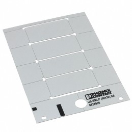 1 pcs : 0828906 - PLASTIC LABEL CARD SILVER